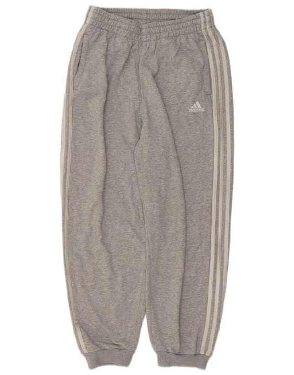 Calças de treino femininas Adidas Joggers UK 12/14 cinza médio manchado