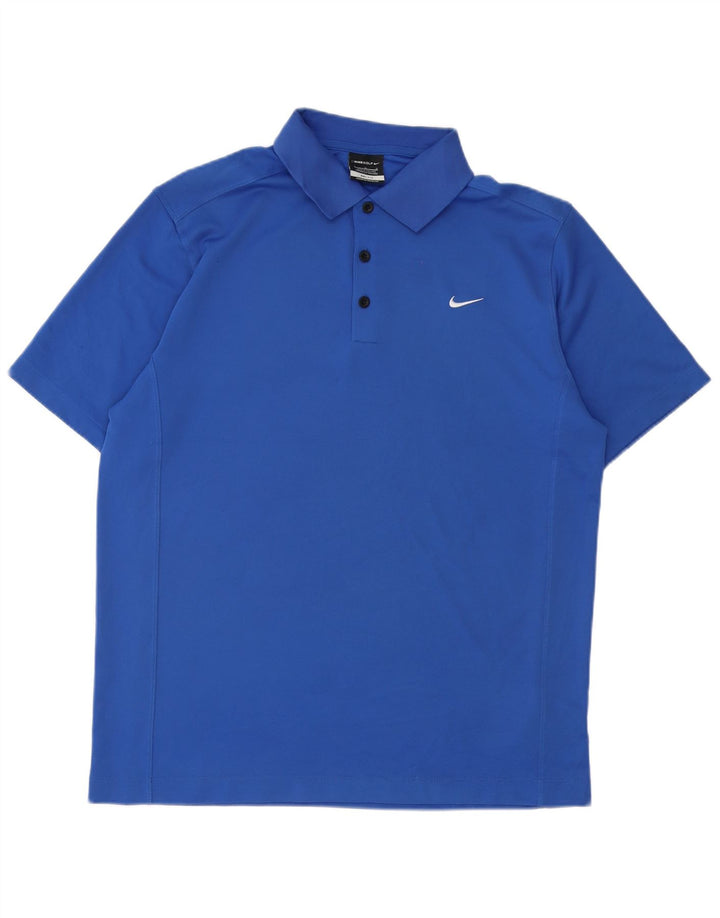 Camisa polo masculina Nike Dri Fit grande poliéster azul