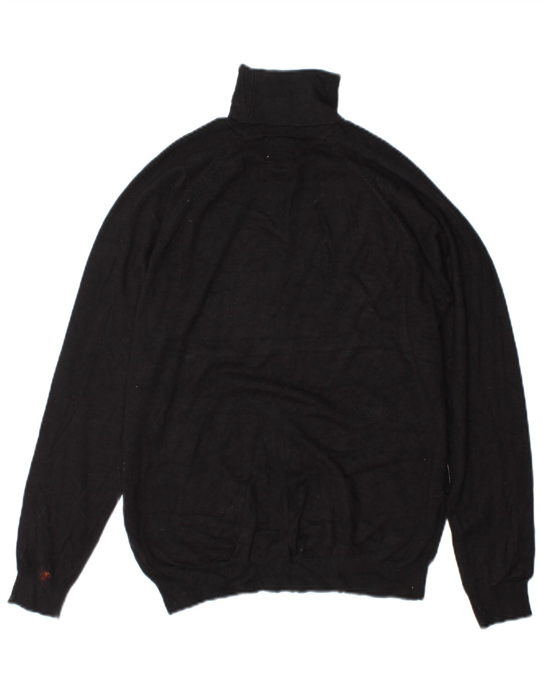 Zara Suéter feminino com gola redonda e gola redonda, preto pequeno, 10