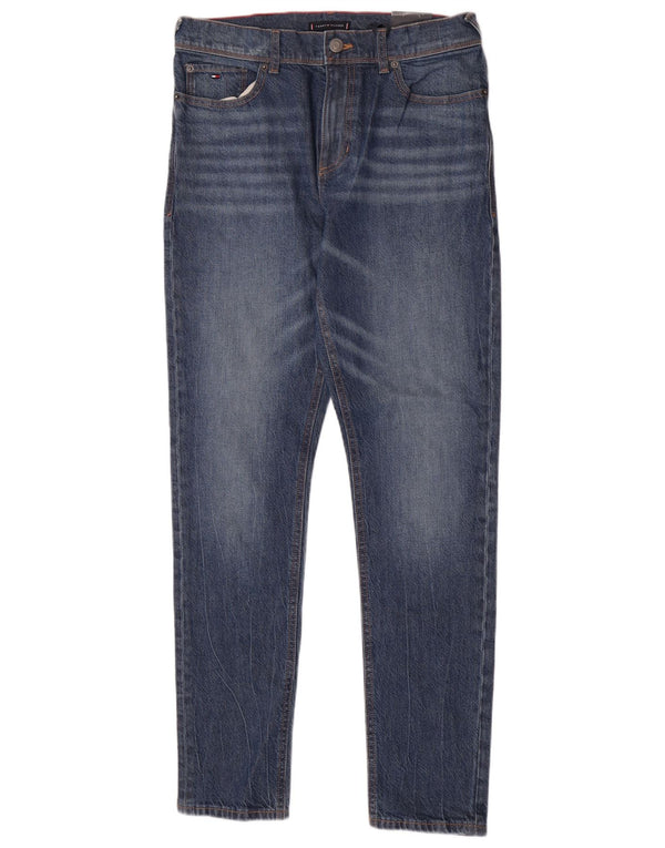 Tommy Hilfiger Meninos Jeans Slim 15-16 Anos W28 L30 Azul Algodão