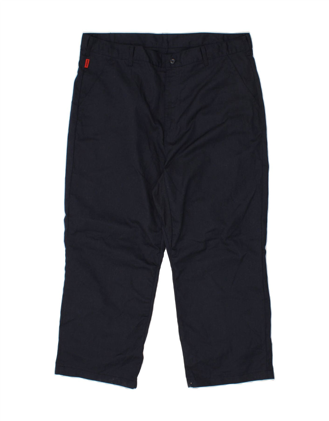 DICKIES Mens Straight Cropped Trousers W38 L25  Navy Blue Polyamide Vintage Dickies and Second-Hand Dickies from Messina Hembry 