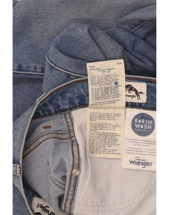 Wrangler Mens Larston Slim Jeans W28 L32 Azul Algodão
