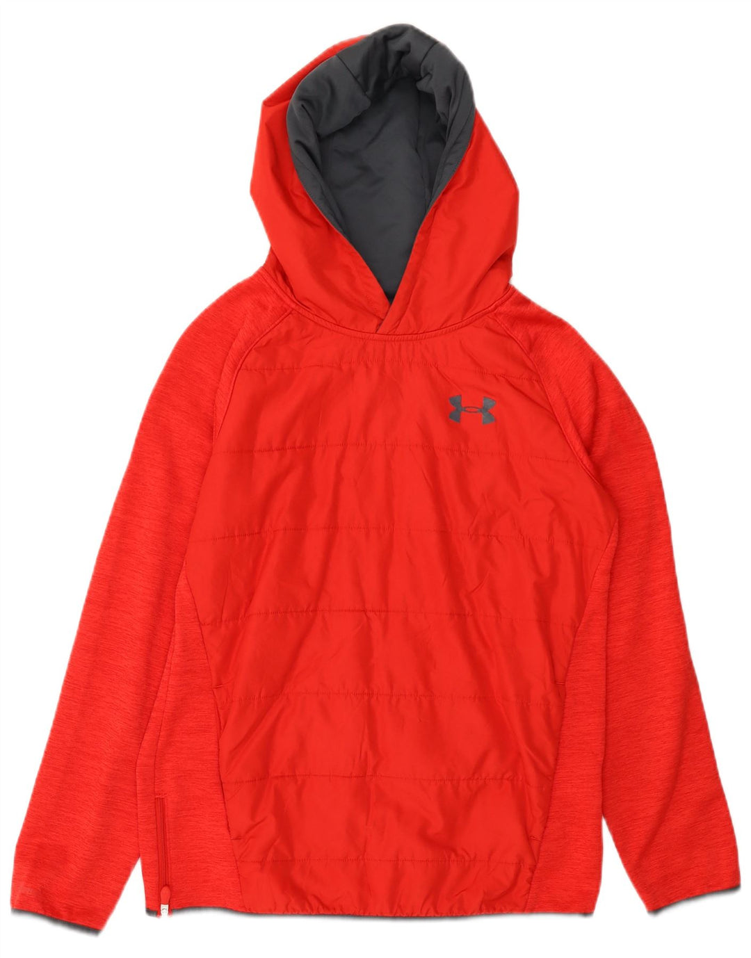 UNDER ARMOUR Meninos moletom com capuz 13-14 anos XL poliéster vermelho