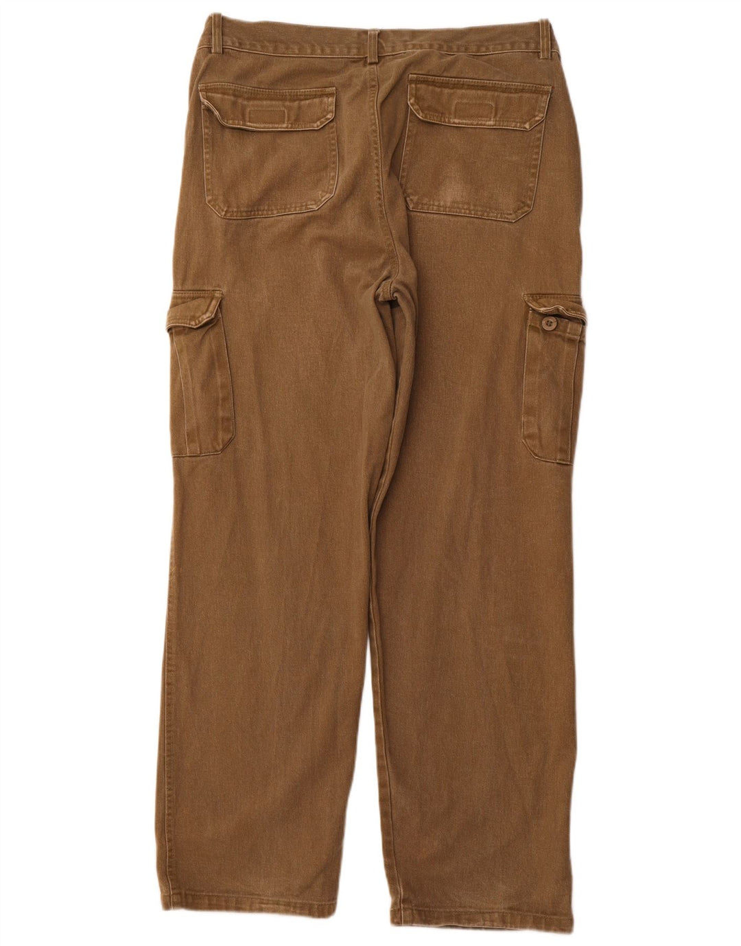 Calça cargo masculina VINTAGE reta EU 52 XL W36 L30 algodão cáqui