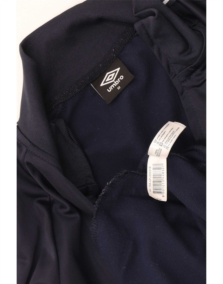 Jaqueta masculina de agasalho Umbro, poliéster geométrico azul marinho médio