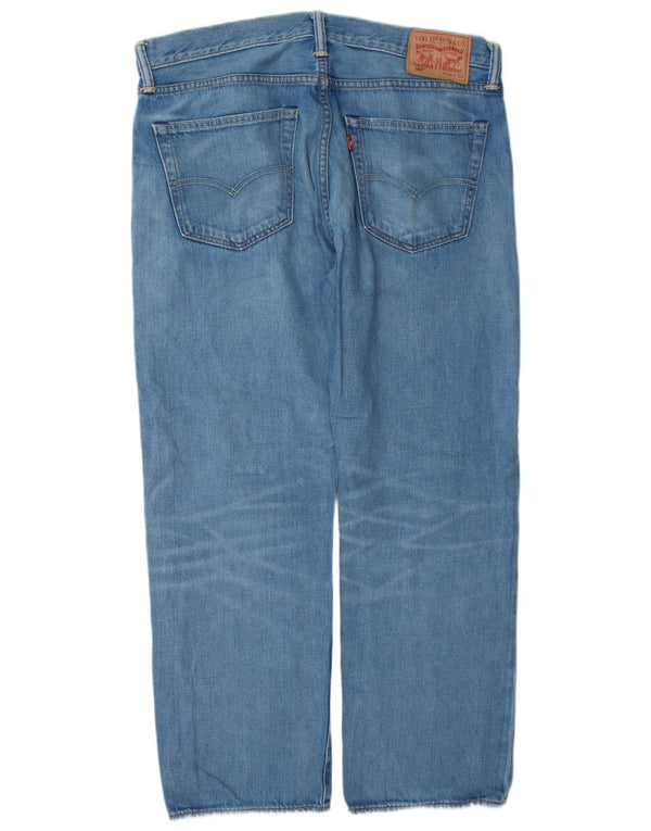 Levi's Masculino 504 Straight Jeans W36 L30 Azul Algodão