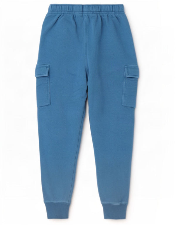 Nike Mens Graphic Cargo Tracksuit Trousers Joggers Small Blue Cotton