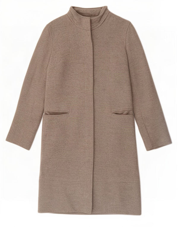 Sobretudo feminino Oasis UK 8 lã cinza pequena