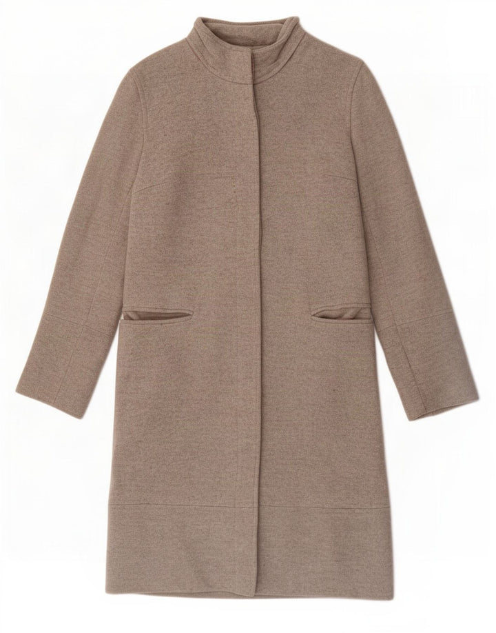 Sobretudo feminino Oasis UK 8 lã cinza pequena