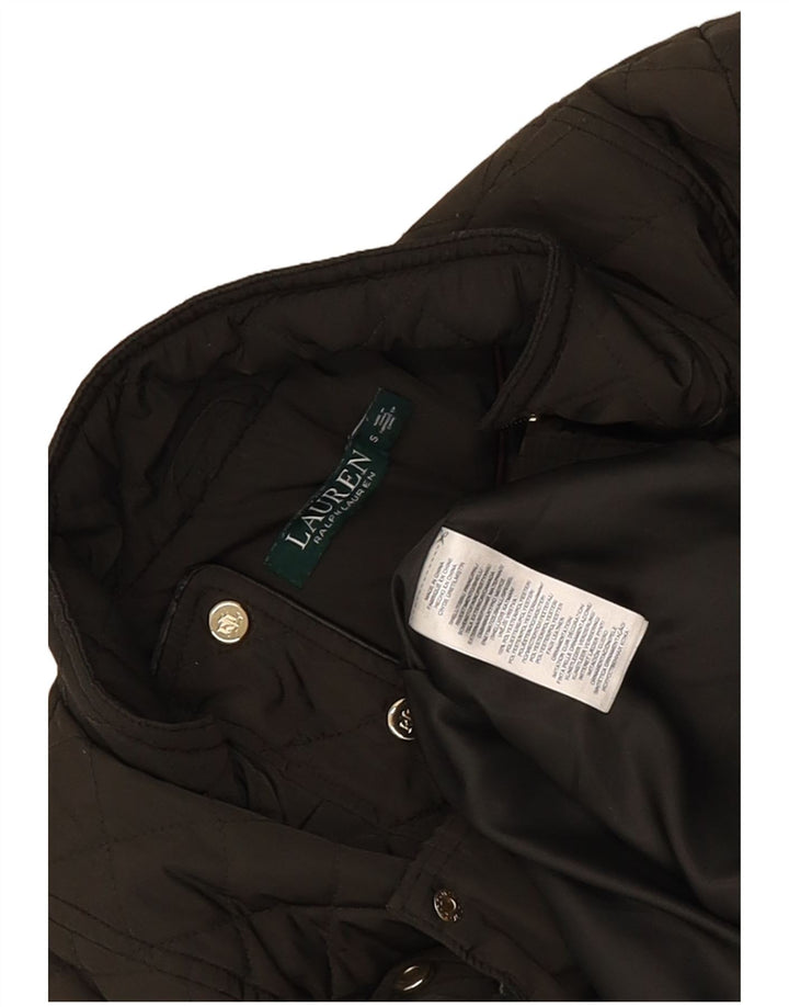 Jaqueta acolchoada feminina Ralph Lauren UK 10 polietileno caqui pequeno