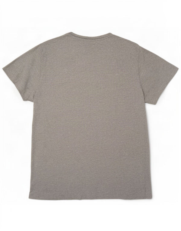 Camiseta gráfica masculina Levi's Top XL cinza manchado