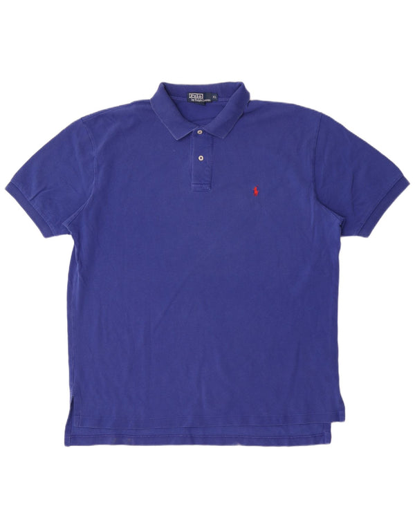 Camisa masculina Polo Ralph Lauren XL azul algodão