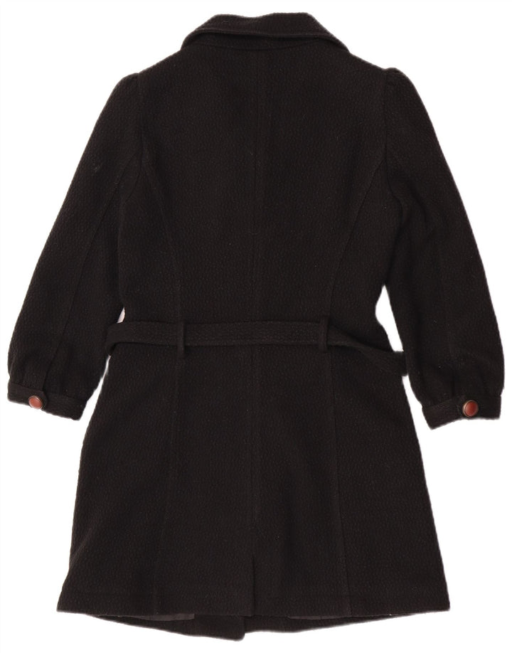 Sobretudo feminino Zara UK 12 acrílico preto médio