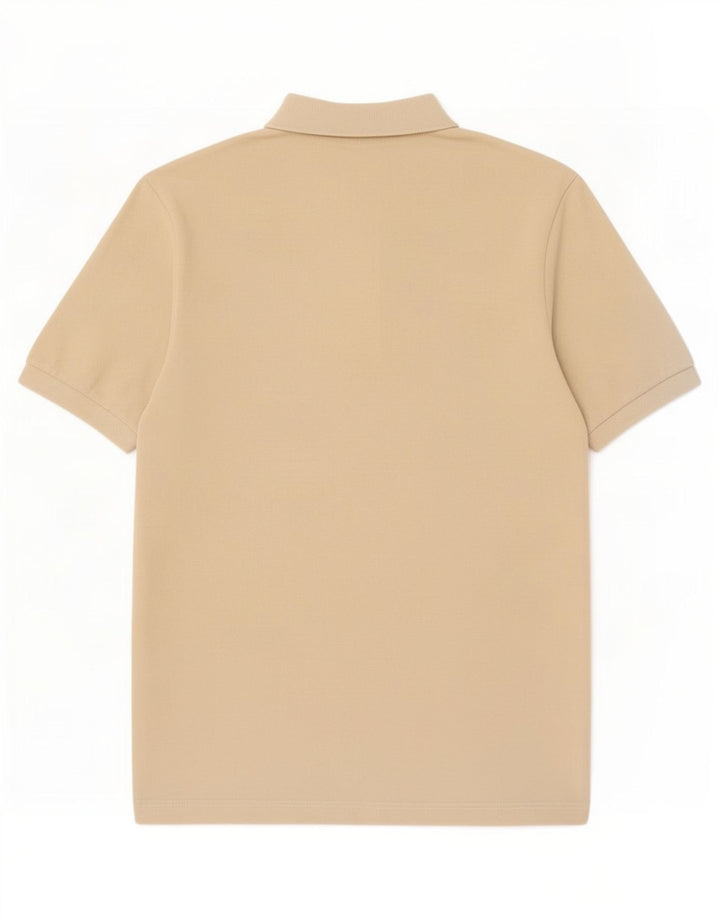 Camisa polo masculina Kappa algodão bege médio