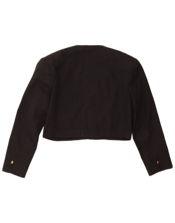 Jaqueta Bolero Feminina FORENZA Reino Unido 16 Grande Algodão Preto