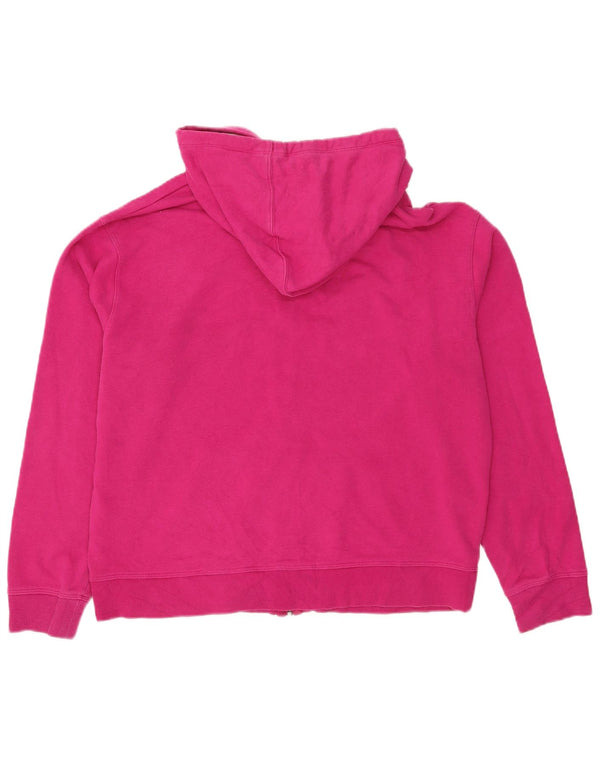 Suéter feminino Champion com capuz e zíper gráfico regular UK 20 2XL rosa