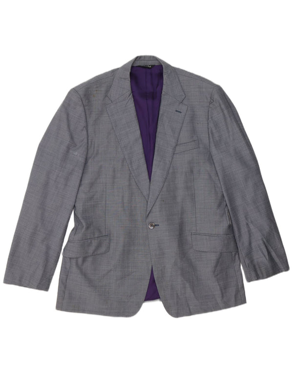 Jaqueta blazer masculina Paul Smith com 1 botão Reino Unido 38 cinza médio