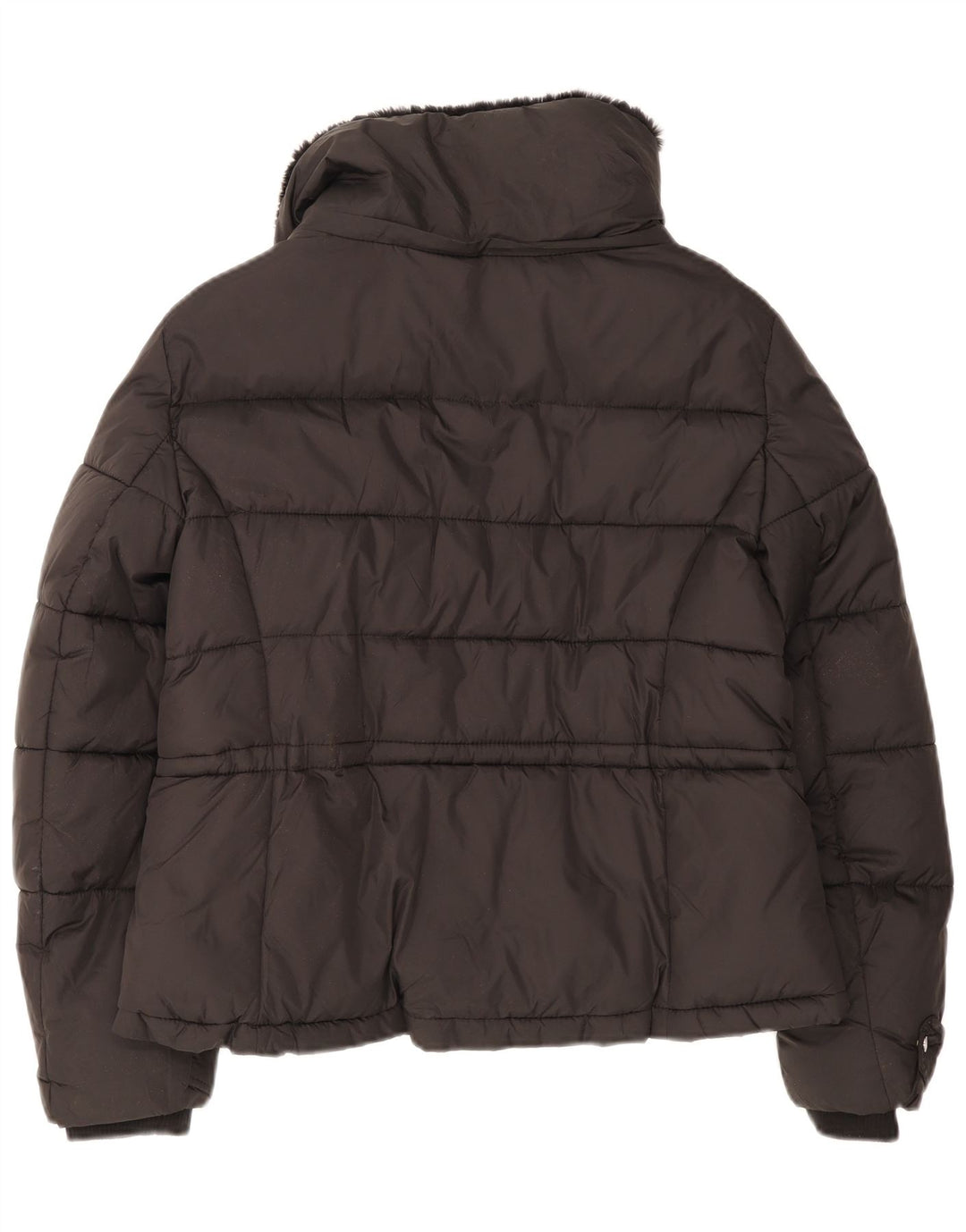 Jaqueta acolchoada feminina Zara UK 16 grande preta
