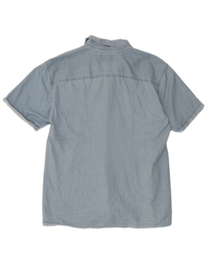 Camisa masculina de manga curta Jack & Jones XL azul