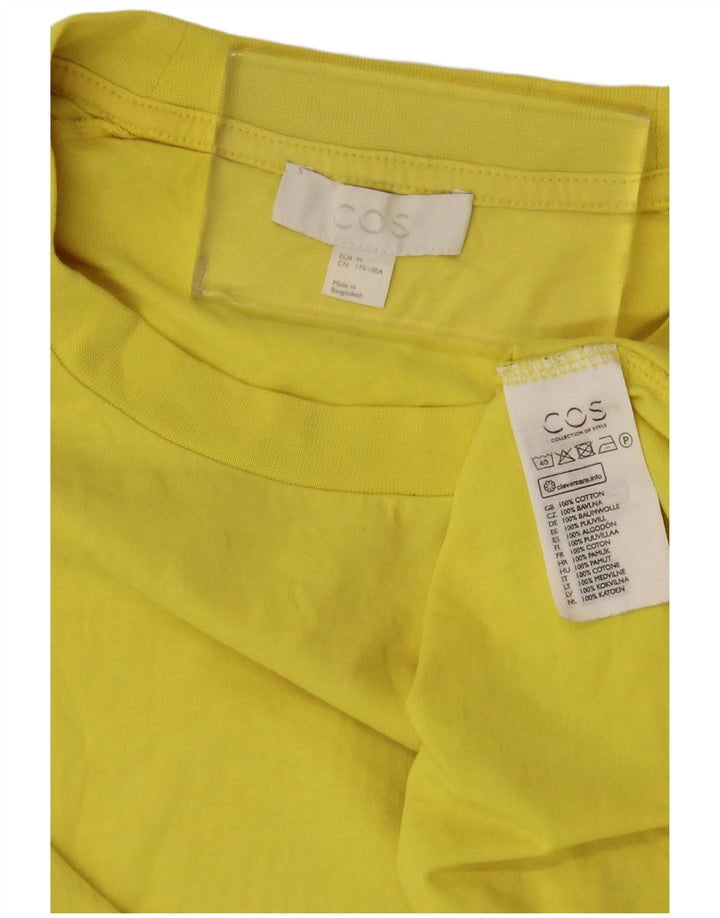 Cos Camiseta Masculina Top Médio Algodão Amarelo