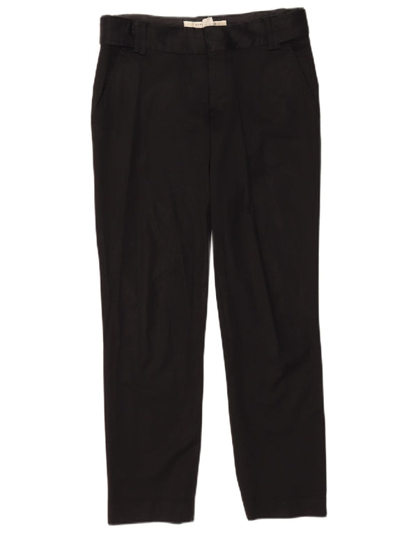 Calça feminina Zara Slim Suit EU 36 XS W26 L26 algodão preto