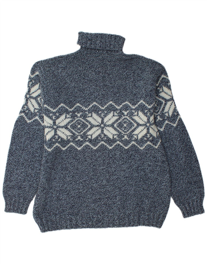 Suéter masculino Barbieri com gola redonda XL azul marinho Fair Isle