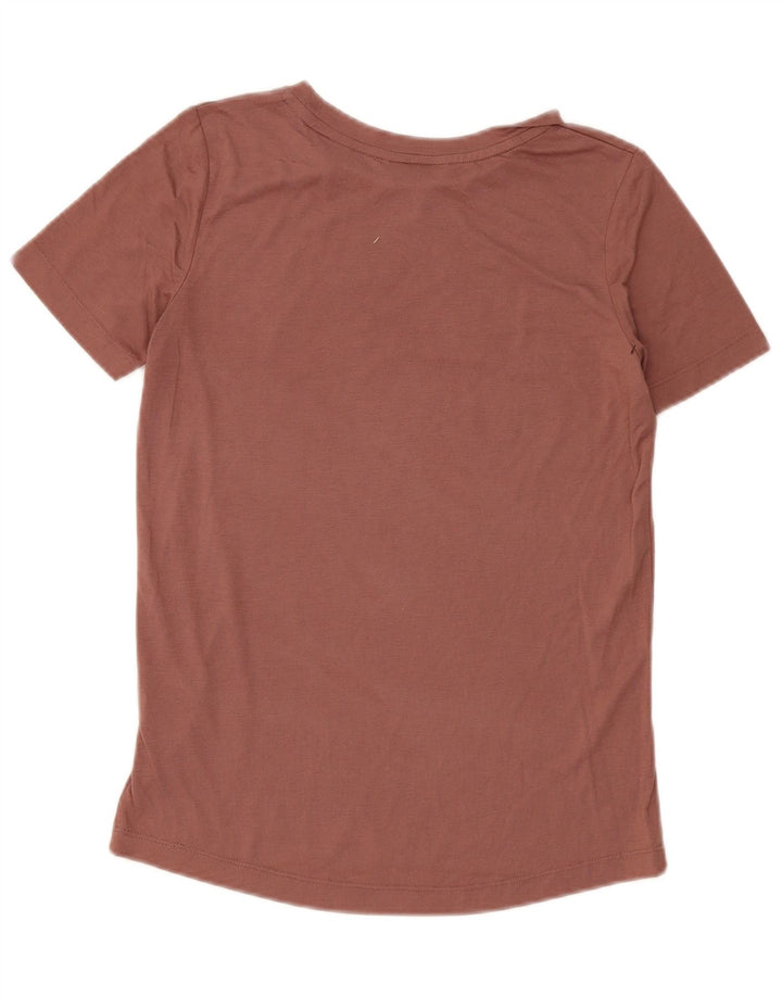 Camiseta Nike Feminina Graphic Top UK 6 XS Marrom Poliéster
