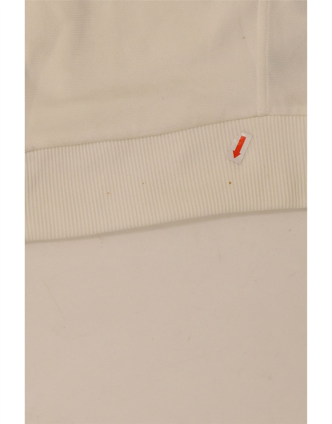 ADIDAS Womens Tracksuit Top Jacket UK 16 Large Off White Poliéster