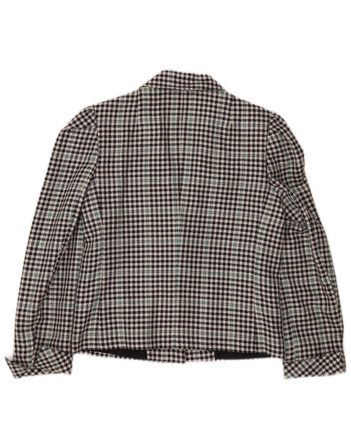 Jaqueta Blazer Feminina Vintage IT 34 XS Multicolor Houndstooth Classic