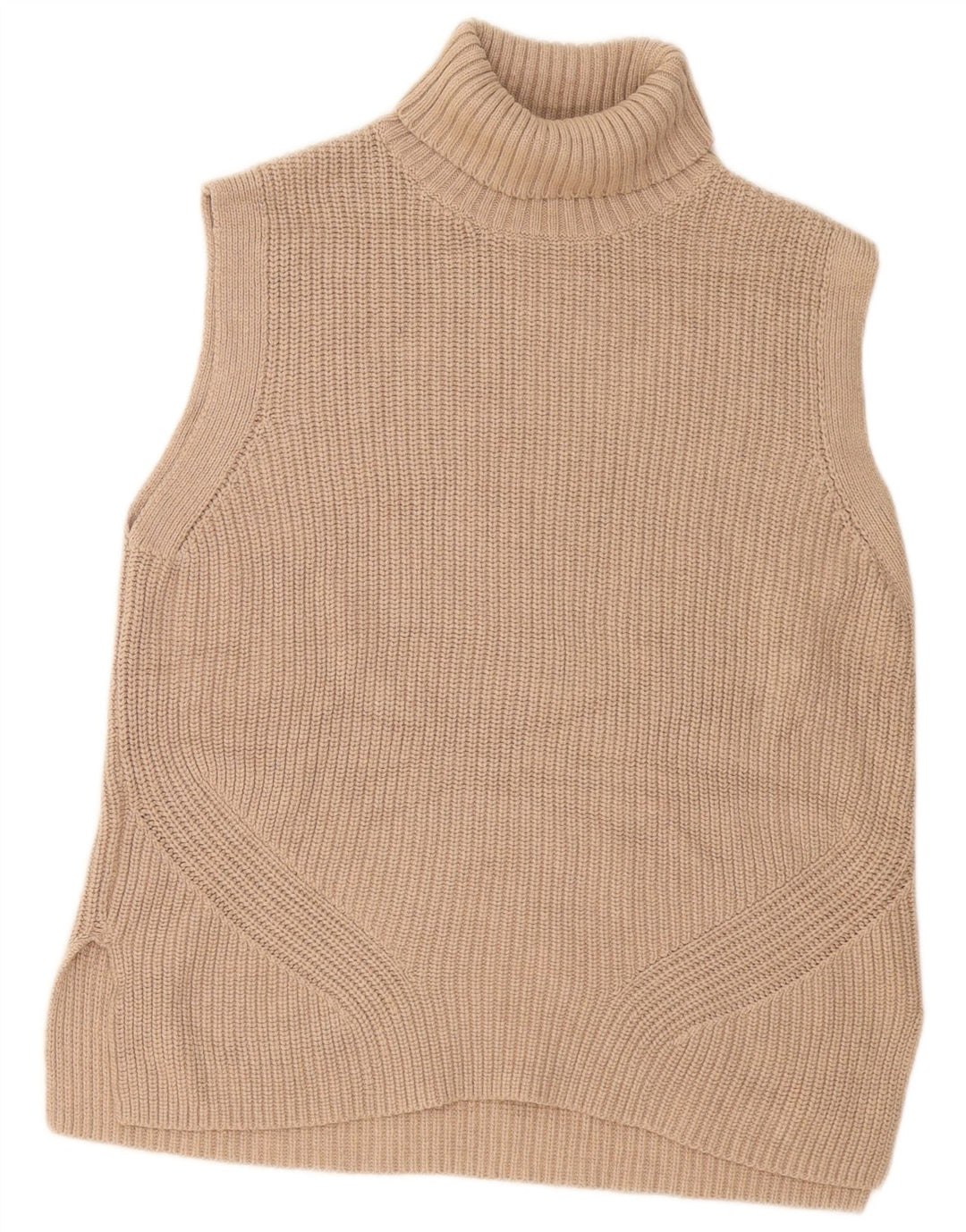 Regata feminina Marks & Spencer Longline com colete grande Reino Unido 10 pequena bege