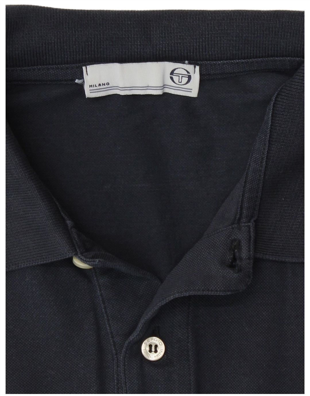 Camisa pólo masculina Sergio Tacchini grande azul marinho