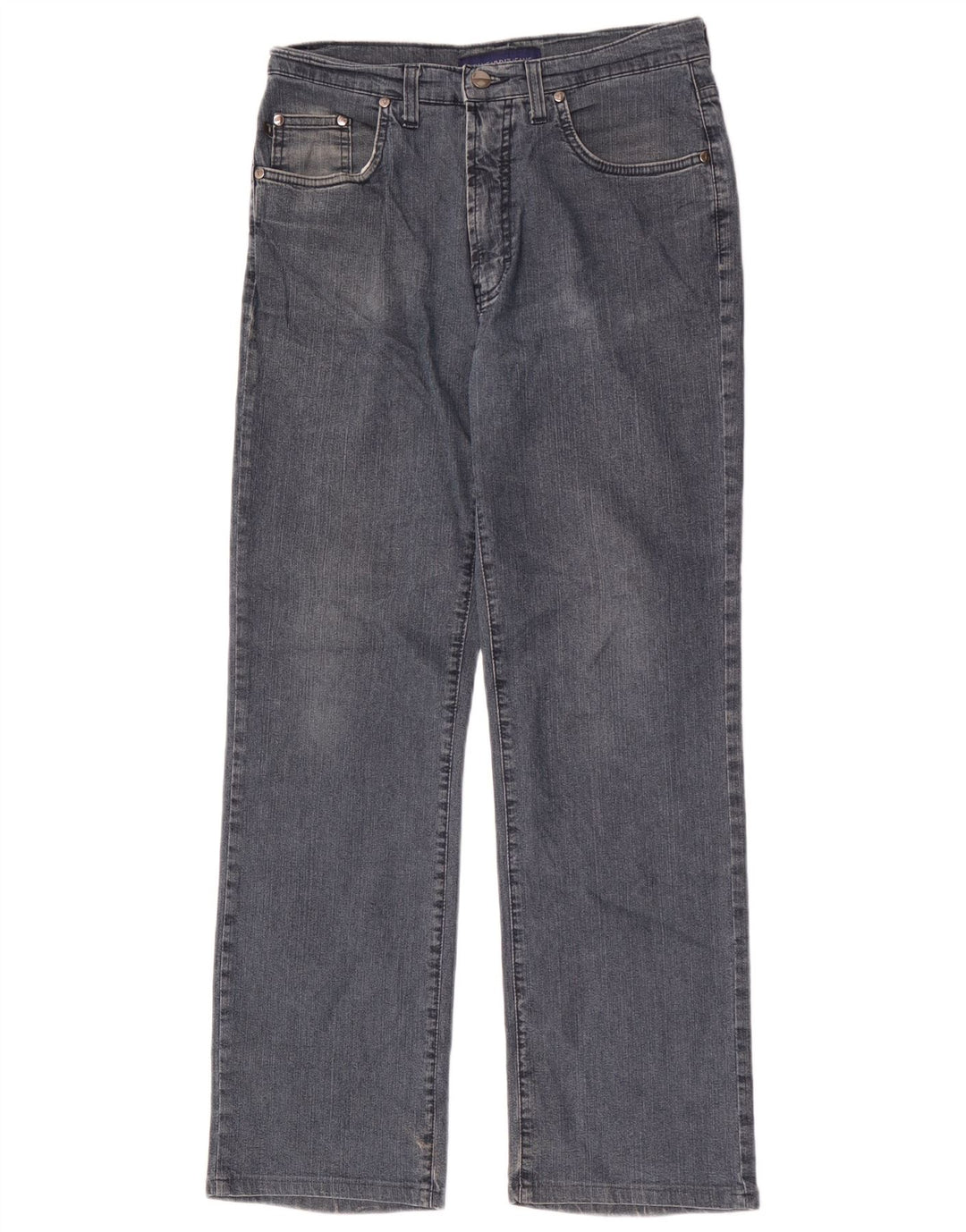 Jeans retos femininos Trussardi W30 L29 algodão azul