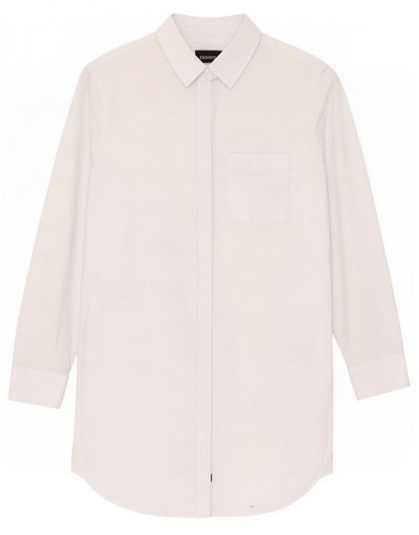 Vestido camisa feminino grande da Rails UK 10 algodão listrado azul pequeno