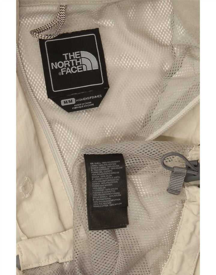 Jaqueta de chuva com capuz feminina The North Face UK 14 Nylon bege médio