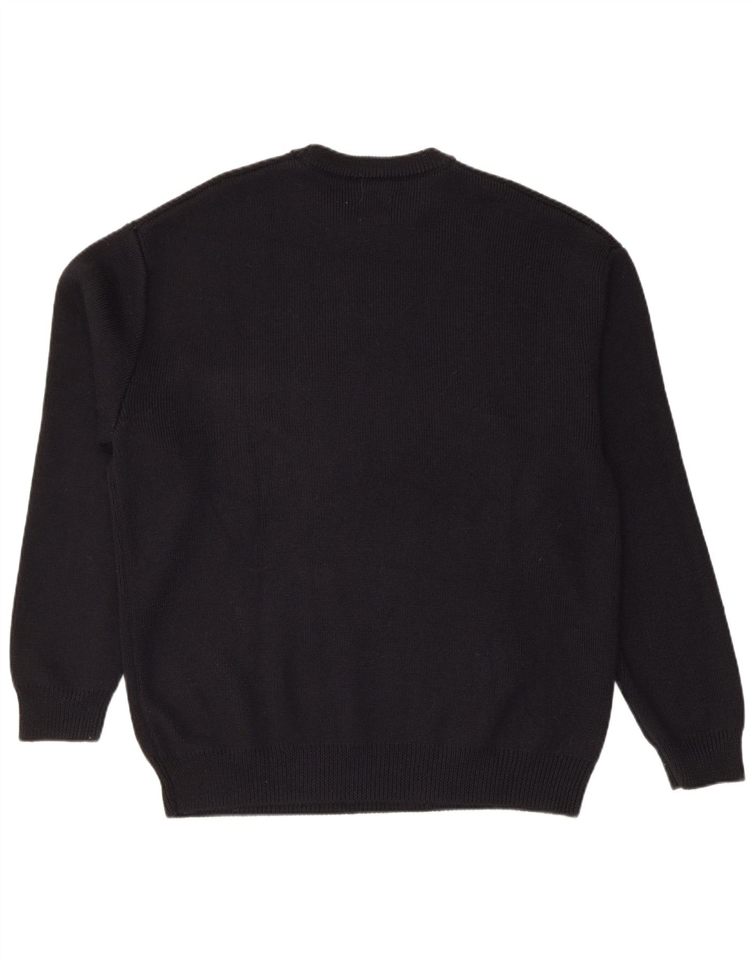 ZARA Suéter masculino com gola redonda XL algodão preto