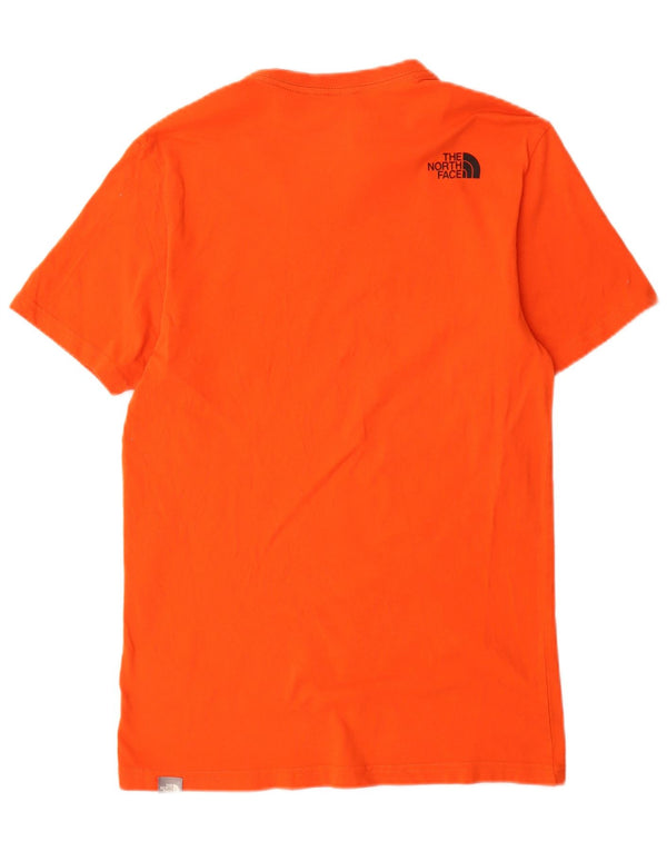 The North Face Camiseta masculina gráfica Top pequeno algodão laranja