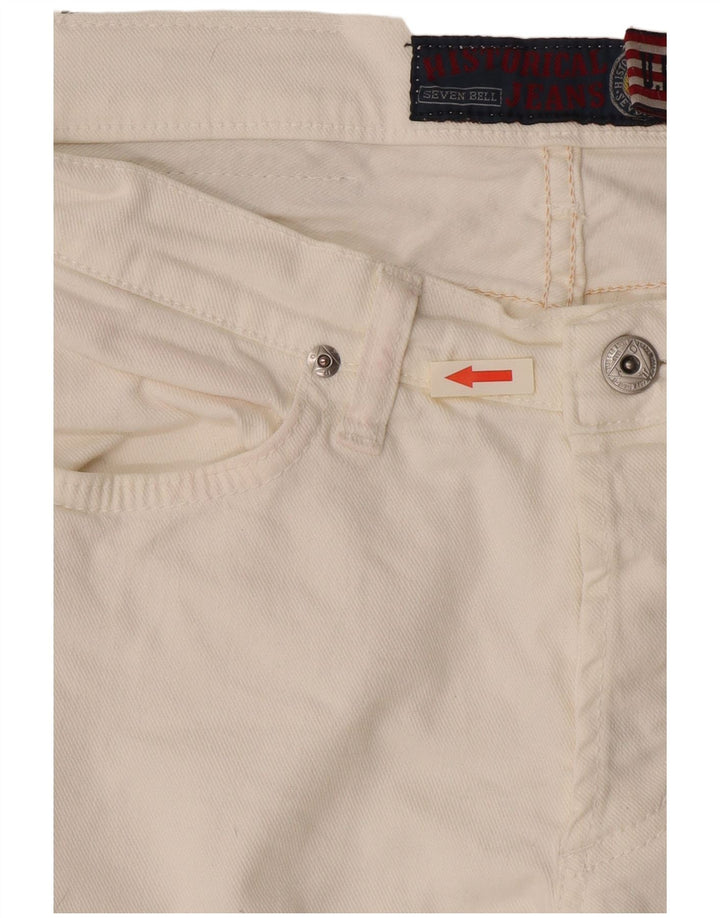 Roy Rogers Jeans feminino baixo skinny W30 L32 branco