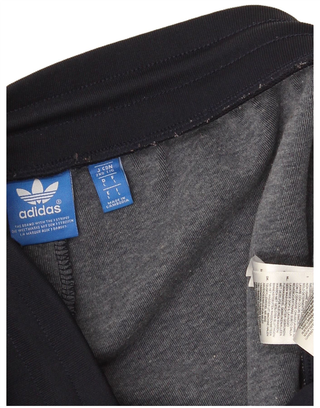 Adidas Mens Graphic Treino Calça Joggers Grande Poliéster Azul Marinho