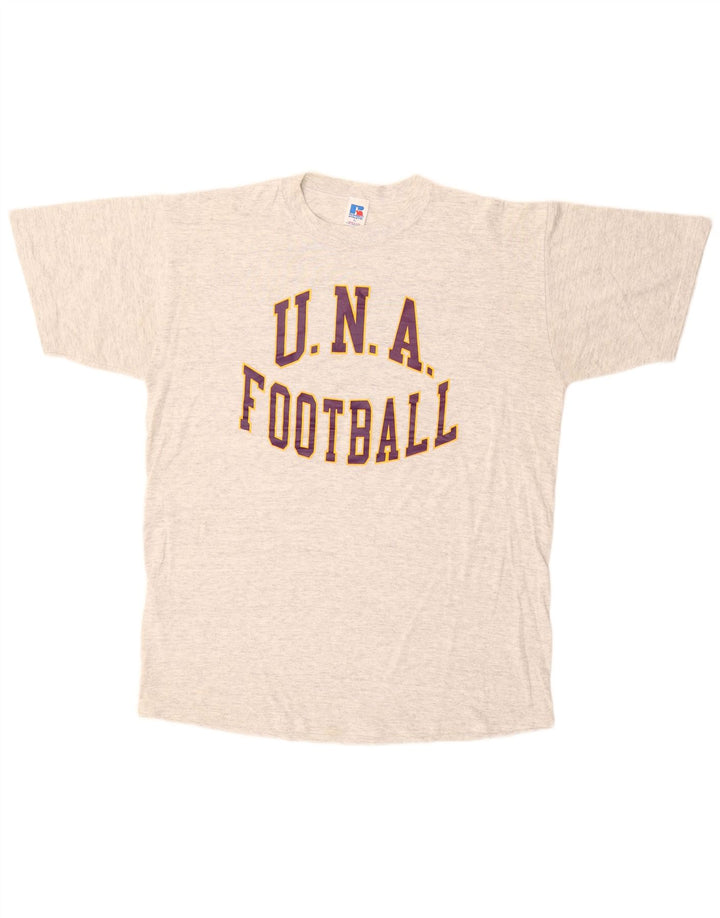 Camiseta gráfica masculina RUSSELL ATLÉTICO XL algodão cinza