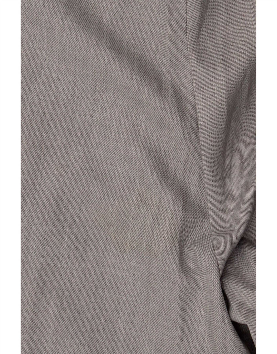 Calça masculina de terno reto Marks & Spencer W42 L29 poliéster cinza