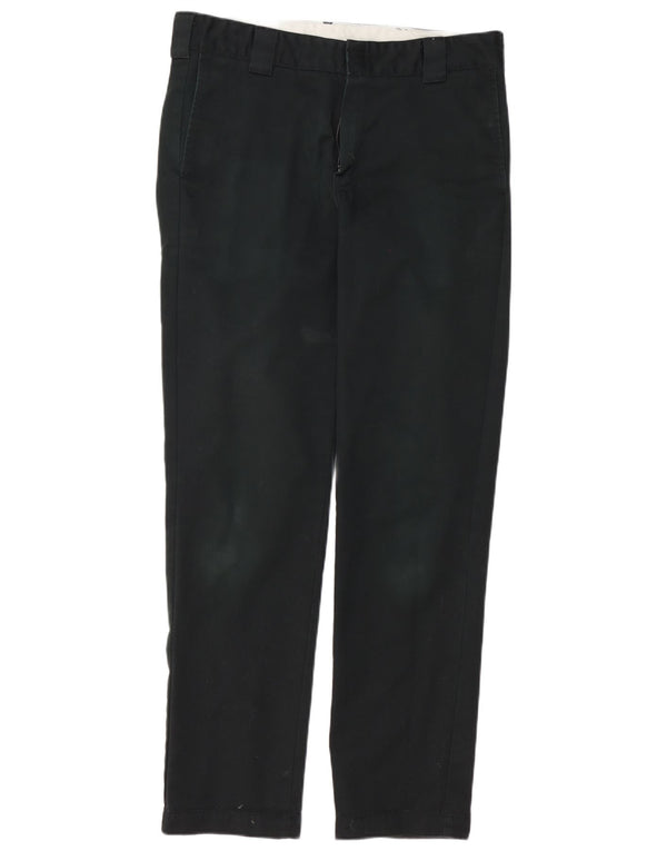 Carhartt Mens Slim Chino Calças W32 L34 Algodão Preto