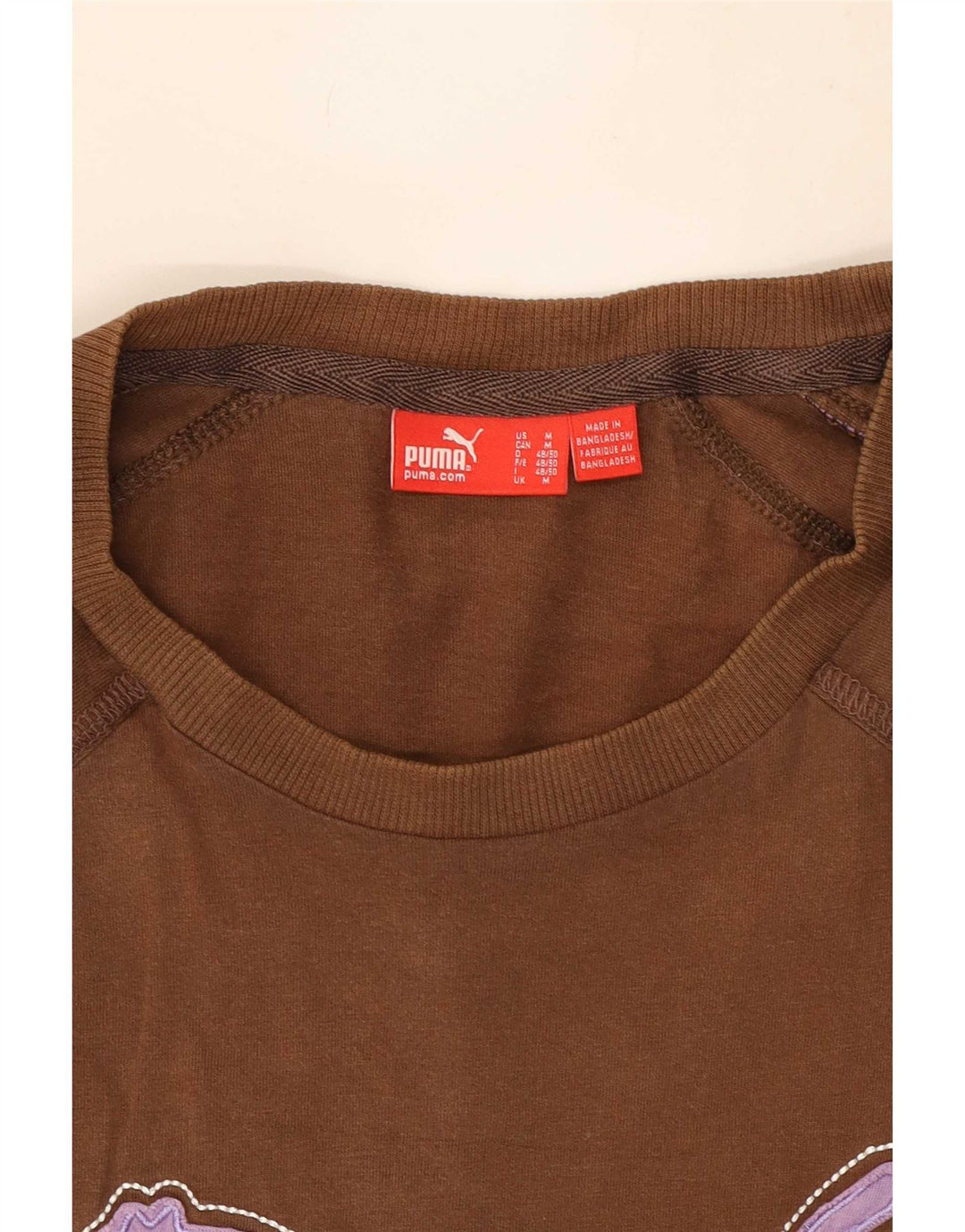 Puma Camiseta Masculina Graphic Top Marrom Médio