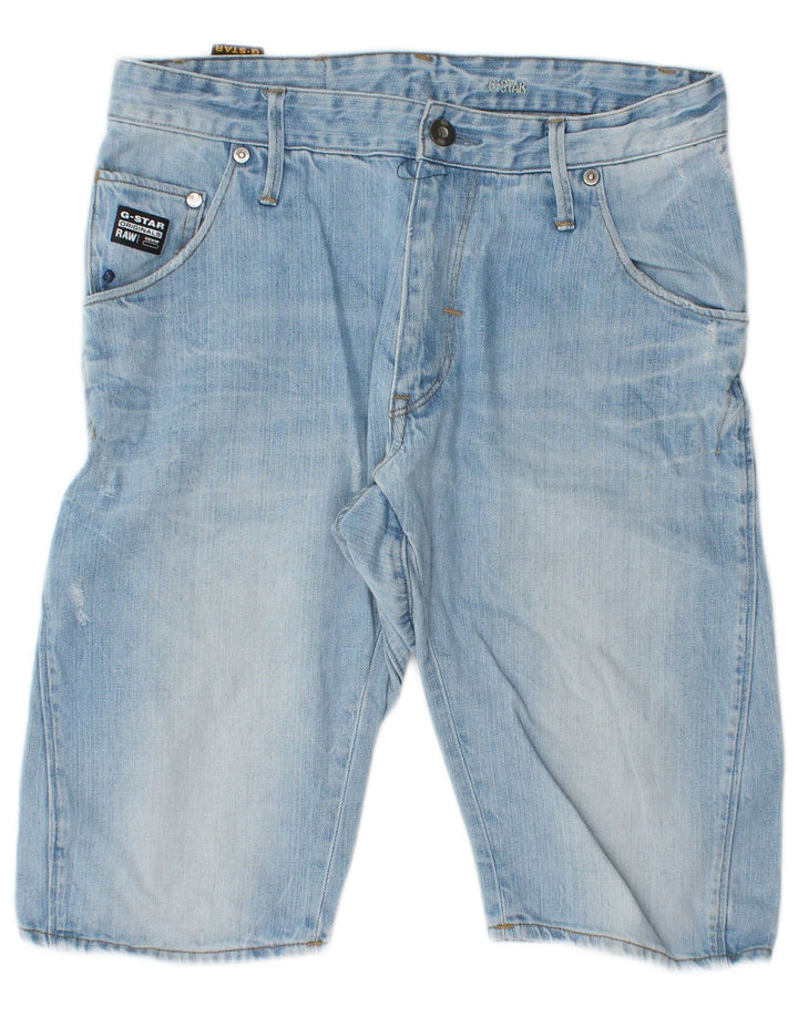 Shorts jeans masculino G-Star W31 algodão azul médio