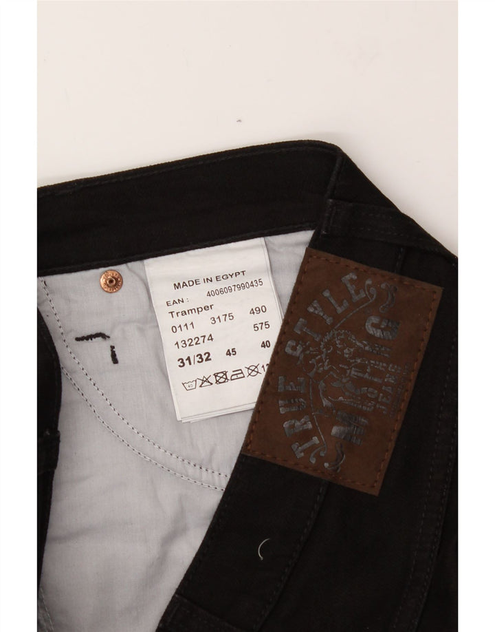 MUSTANG Mens Straight Casual Trousers W31 L32 Black Cotton Vintage Mustang and Second-Hand Mustang from Messina Hembry 