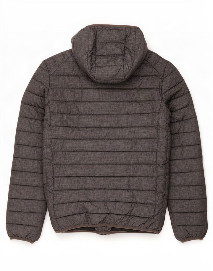 Jaqueta masculina acolchoada com capuz Ellesse UK 34 XS cinza nylon