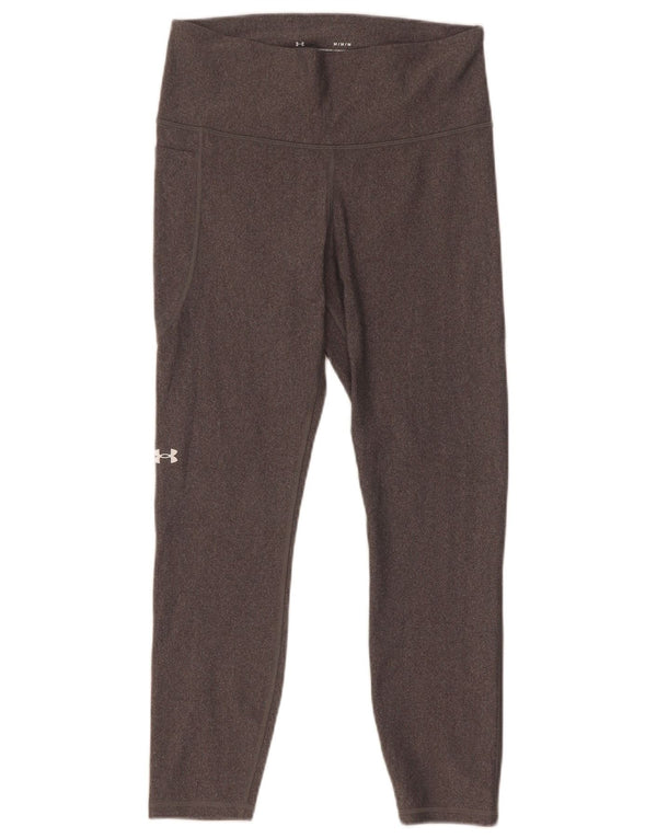 Under Armour Womens Crop Leggings UK 12 Médio Cinza