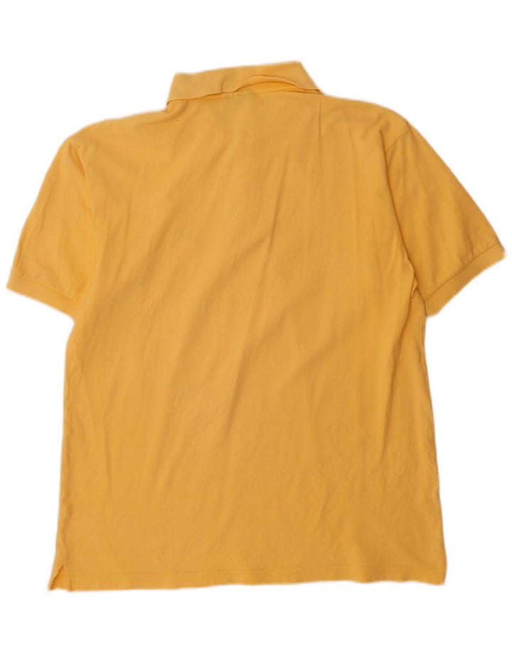 Camisa polo masculina Asics médio algodão amarelo