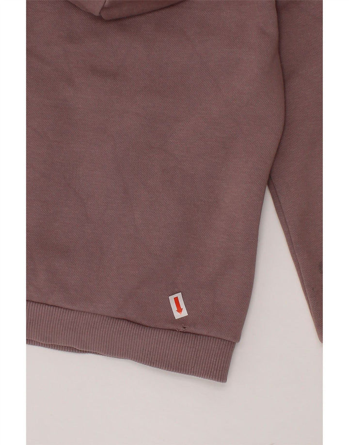 Jumper com capuz gráfico feminino PUMA 5-6 anos algodão roxo