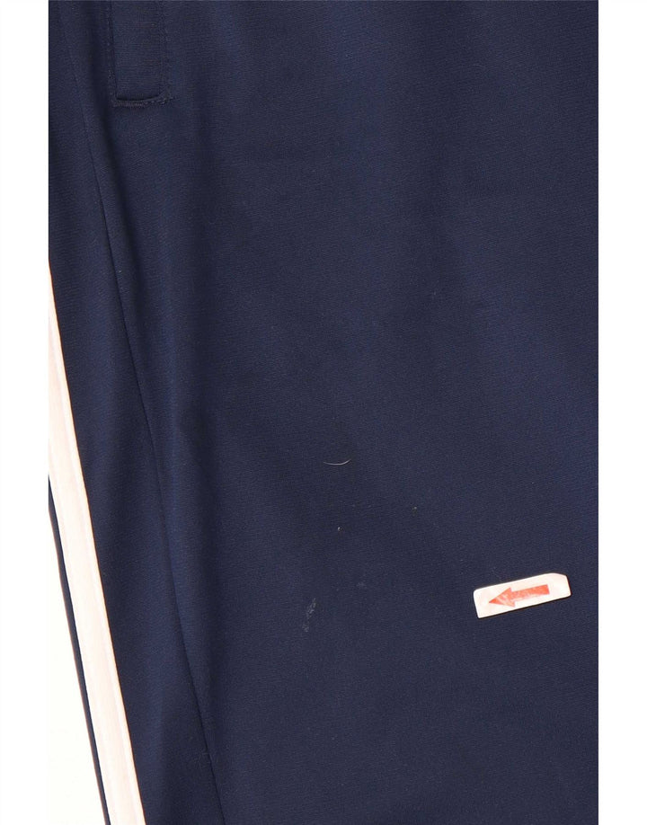 Calça de treino masculina Adidas Climalite grande poliéster azul marinho