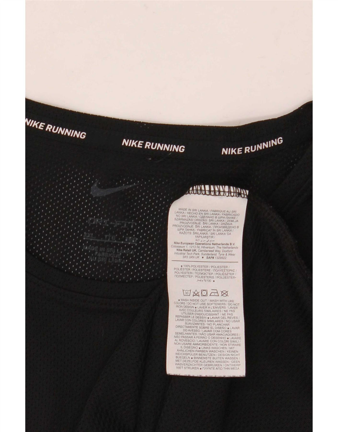 Camiseta masculina Nike Dri Fit Top 2XL poliéster preto